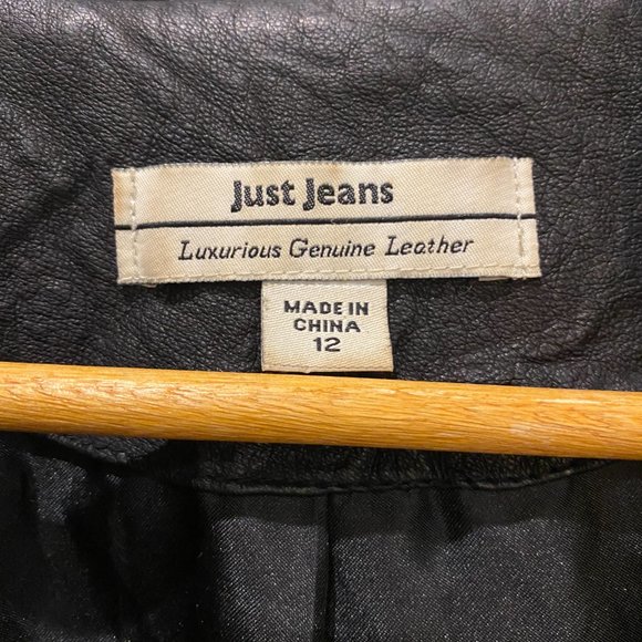 Just Jeans Genuine Leather Jacket - wmns 12 - Picture 3 of 4